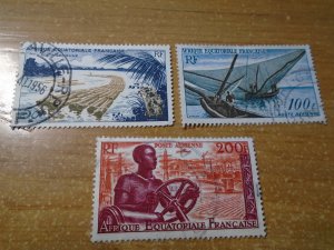 French Equatorial Africa  #  C39-41  used