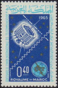 Morocco #119-120, Complete Set(2), 1965, ITU, Space, Never Hinged