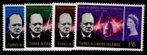 TURKS & CAICOS ISLANDS QEII SG262-265, 1966 Churchill set, NH MINT.