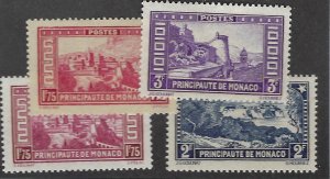 Monaco SC#123-126 Mint F-VF SCV$92.50...Great Opportunity!