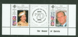 Zil Elwannyen Sesel #177-178 Mint (NH) Single (Complete Set) (Queen) (Royalty)