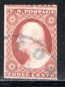 United States Scott # 10, used