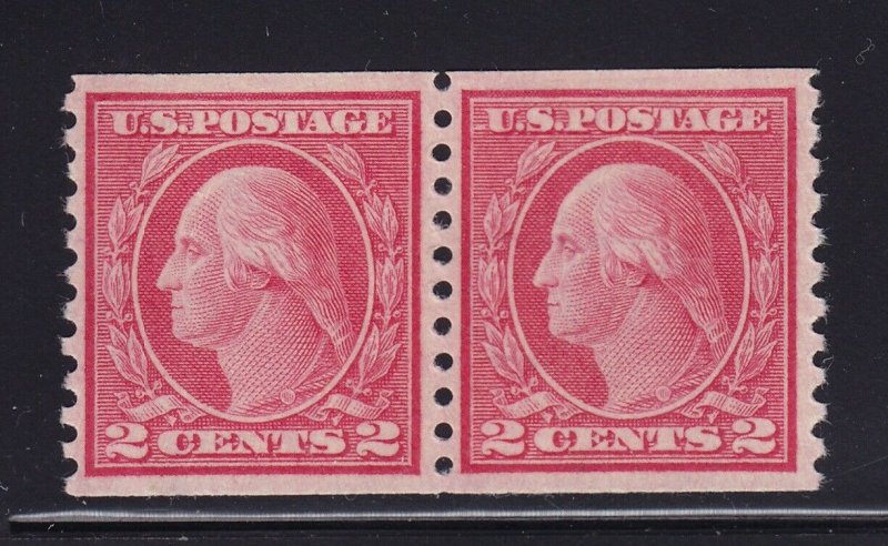 455 Pair VF+ original gum mint previously hinged with nice color ! see pic !