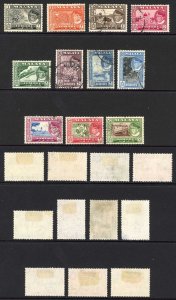 Johore SG155/65 1960 QEII Set of 11 Used