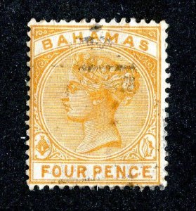 1884 Bahamas Sc.# 29 used cv $5 ( 9775 BCXX )