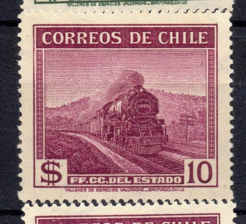 Chile 1938 Early Issue Fine Mint Shade of $10. NW-12940