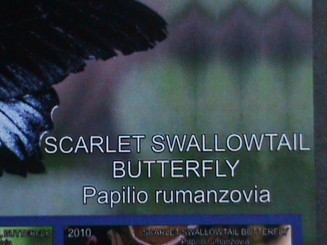 ​FERR ISLAND STAMP-2010 COLORFUL BEAUTIFUL LOVELY BUTTERFLY MNH MINI SHEET-VF