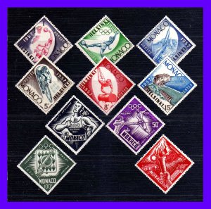 1952 - Monaco - Scott n 295 / 300 + C 36 / C39 - MNH - MO- 04