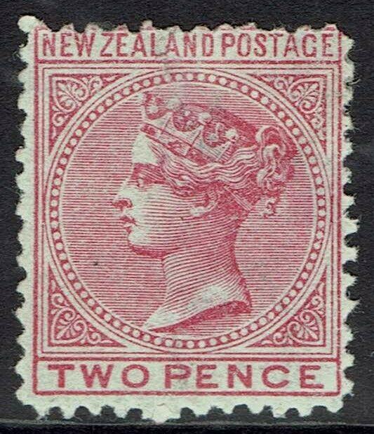 NEW ZEALAND 1874 QV 2D WMK STAR NZ 