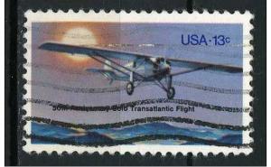 USA 1977 - Scott 1710 used - 13c,  Lindbergh Flight 