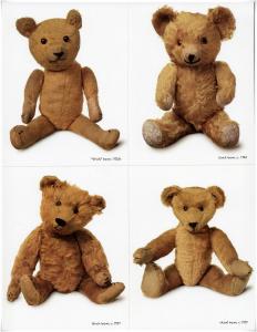 UX385a 23¢ Teddy Bears Postcards: Sheet of Four