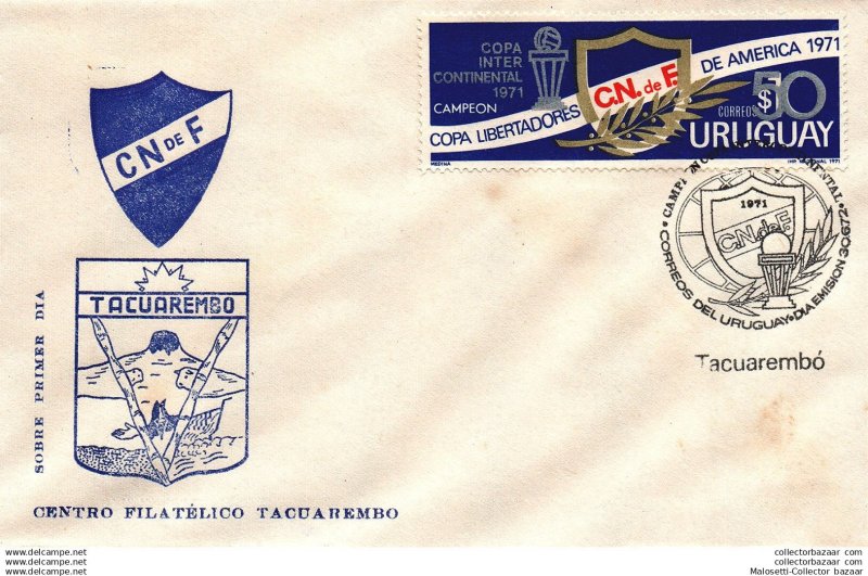 FDC Uruguay Club Nacional de Football World Champion Intercontinental soccer ...