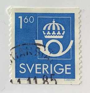 Sweden 1985 Scott 1439 used - 1.60kr, Post Office Emblem