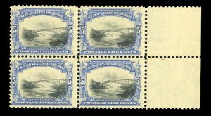 United States, 1901 Pan American Issue #297 Cat$720+ (as singles), 1901 5c ul...