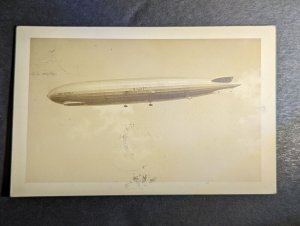 1929 Palestine Graf Zeppelin LZ 127 Airmail Postcard Cover Orient Flight