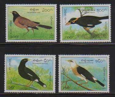 Laos MNH sc# 1213-6 Birds 10CV $5.10