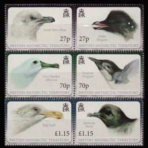 BR.ANTARCTIC TERR. 2010 - Scott# 423-5 Birds Set of 6 NH