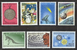 Belgium Scott 664-70 MNHOG - 1966 National Scientific Heritage - SCV $2.15