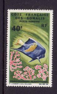 D2-Somali Coast-Sc#C44-unused NH airmail-Marine Life-Fish-19