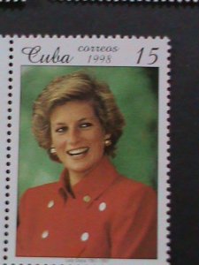 ​CUBA-1998 SC# 3931-7 PRINCESS DIANA-PEOPLE'S QUEEN- MNH -VERY FINE