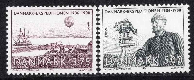 EUROPA 1994 - Denmark - Great Discoveries - Johan Peter Koch - MNH Set