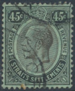 Straits Settlements    SC# 163  SG 208  Used    white back  see details & scans