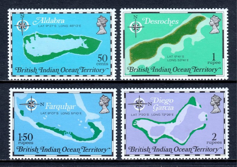  British Indian Ocean Territory - Scott #82-85 - MNH - SCV $5.00
