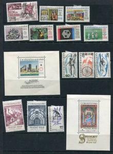 Czechoslovakia  1967 Accumulation Complete Sets MH Cv 84 Euro