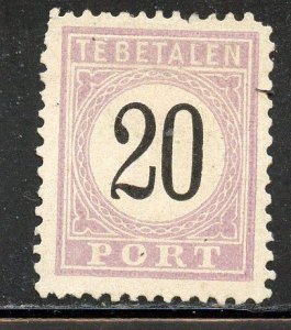 Suriname # J4b, Mint Hinge. Type II. No Gum as issued