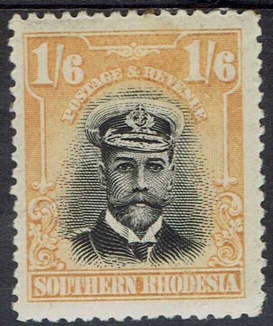 SOUTHERN RHODESIA 1924 KGV ADMIRAL 1/6 