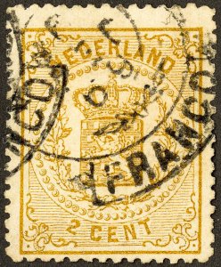 Netherlands Stamps # 21 Used VF Scott Value $15.00
