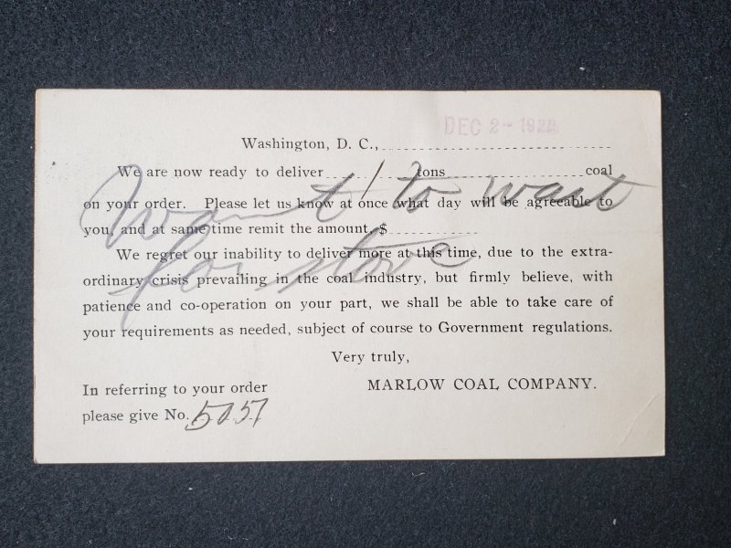 UX27. Jefferson, 1 cent, US Postal Cards.  Cancelled.VF cond.