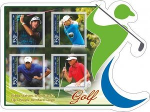 Stamps. Sports Golf  2021 year 1+1 sheets perforated Niger