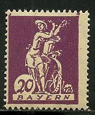 Bavaria #241a, Mint Never Hinge