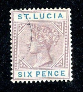 1891 St Lucia Sc#35a used cv.$29 ( 8329 BCXX )