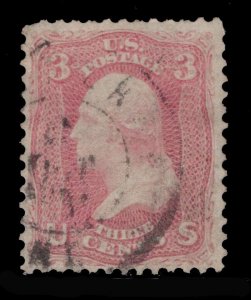 MOMEN: US STAMPS #64 PINK USED LOT #84855*