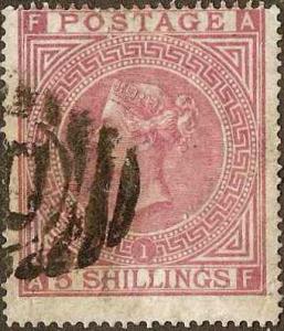 GB - #57 -Used- 1867 - Victoria (P1)- 5sh - SCV-600.00