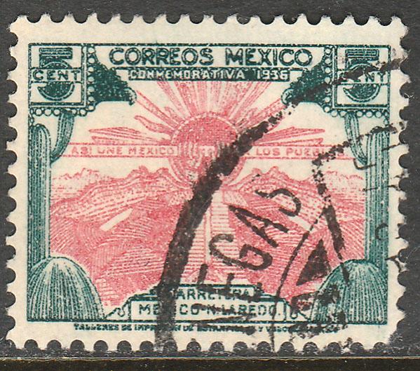 MEXICO 725, 5c HIGHWAY INAUGURATION. USED. F-VF. (577)