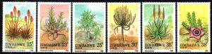 Zimbabwe - 1988 Aloes Set MNH** SG 734-739