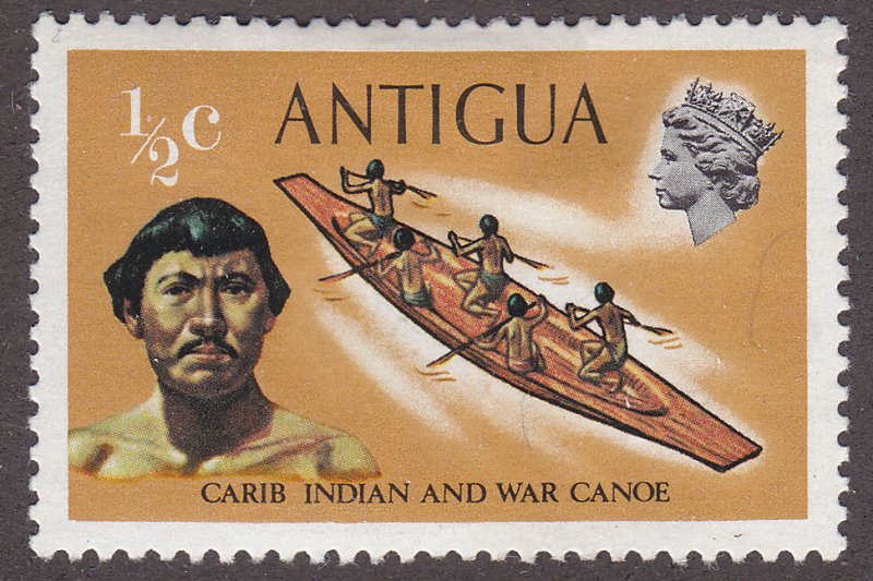 Antigua 241 Native & War Canoe 1970