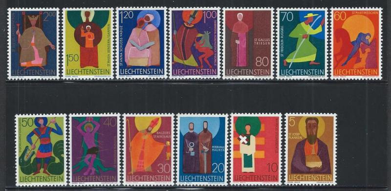 LIECHTENSTEIN SC# 430-41 VF/MNH 1967-71