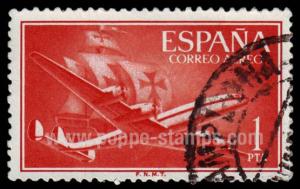 Spain, Sc , SG 1237 Study, Hinged - 1955 1p.  - Aircraft,...