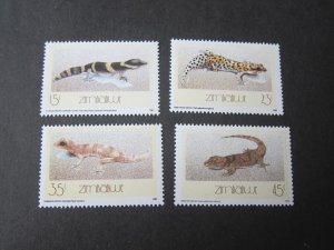 Zimbabwe 1989 Sc 578-81 animal set MNH