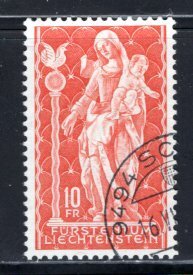 Liechtenstein #395  Used    VF   CV $6.00  ....   3510162