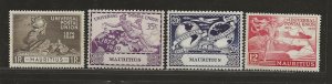 MAURITIUS SC# 231-34   FVF/MNG