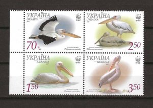 UKRAINE 2007 WWF SG 797/800 MNH
