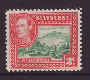 1949 St Vincent 3c Kingstown & Fort Charlotte Mint