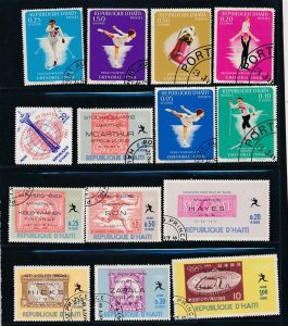 D474980 Haiti Nice selection of VFU Used stamps