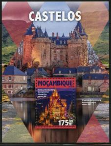 MOZAMBIQUE  2016 CASTLES  SOUVENIR  SHEET MINT NEVER HINGED