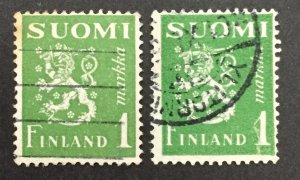 Finland 1942 #166b, Wholesale lot of 2, Used, CV $1
